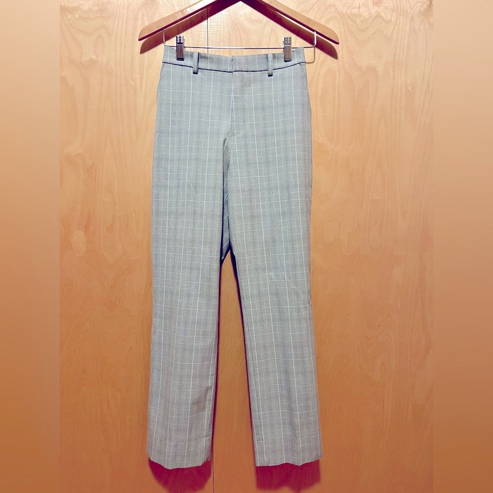 Uniqlo dress pants, grey plaid